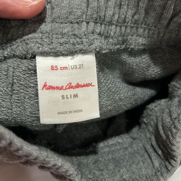 Hanna Andersson Gray slim sweat shorts size 2T EUC - Picture 7 of 9